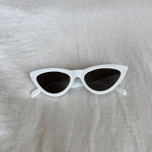 White Cat Eye Sunglasses